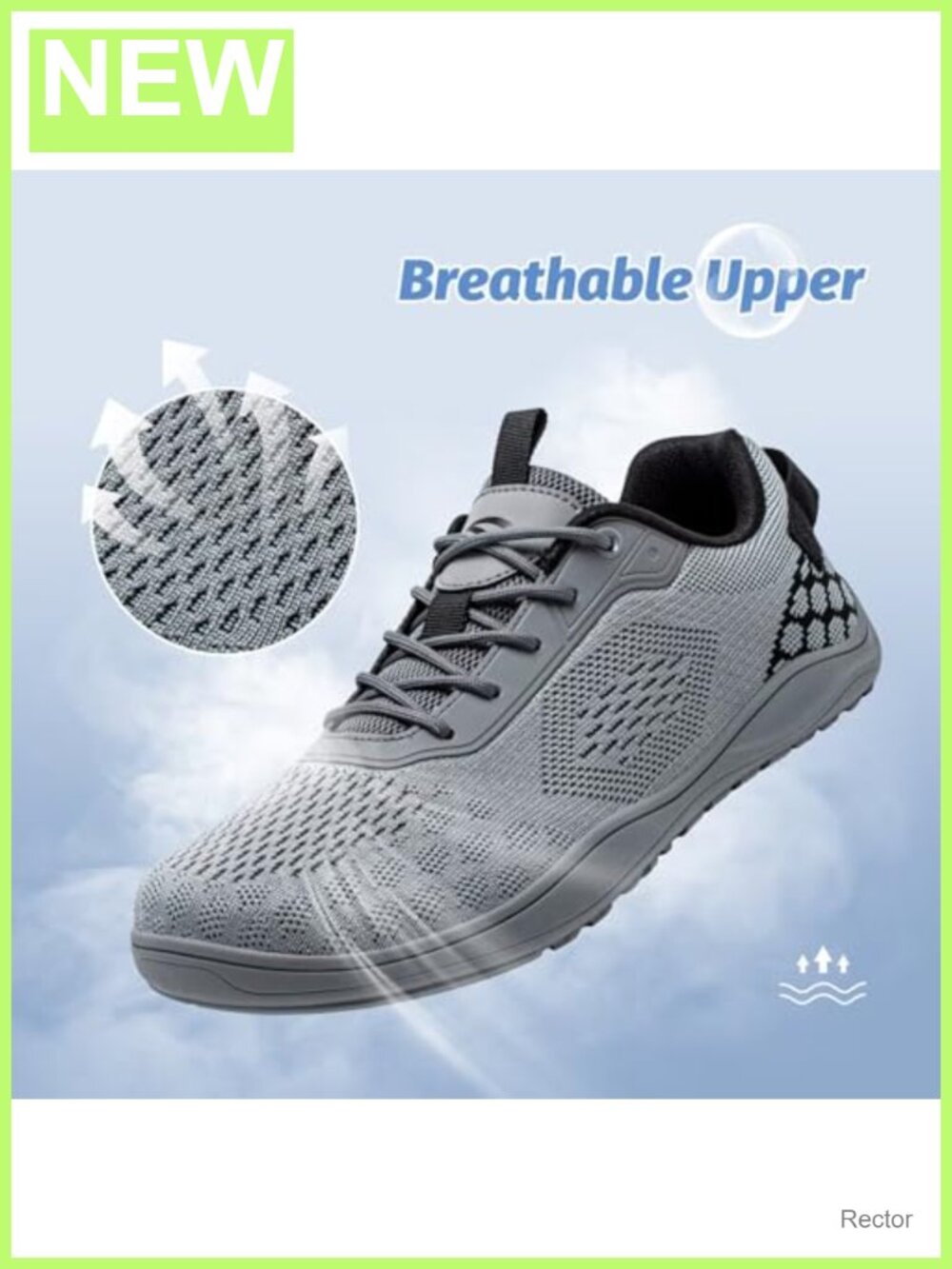 Minimalist Barefoot Trail Running Shoes Wide Toe Box Zero Drop Lace Up - Picture 2 of 6